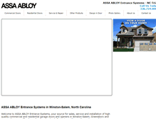 Tablet Screenshot of piedmontgaragedoors.com